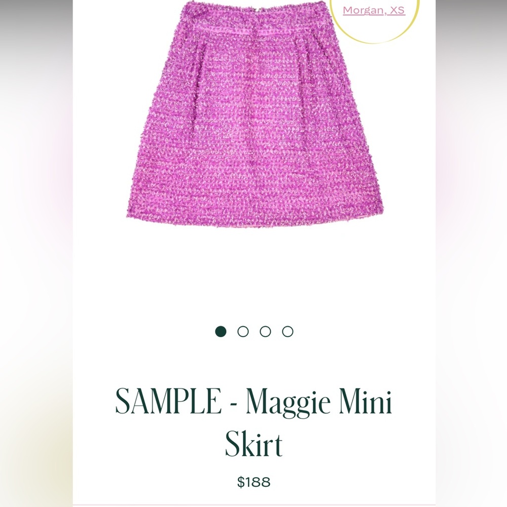 Chic Pink Bouclé Mini Skirt